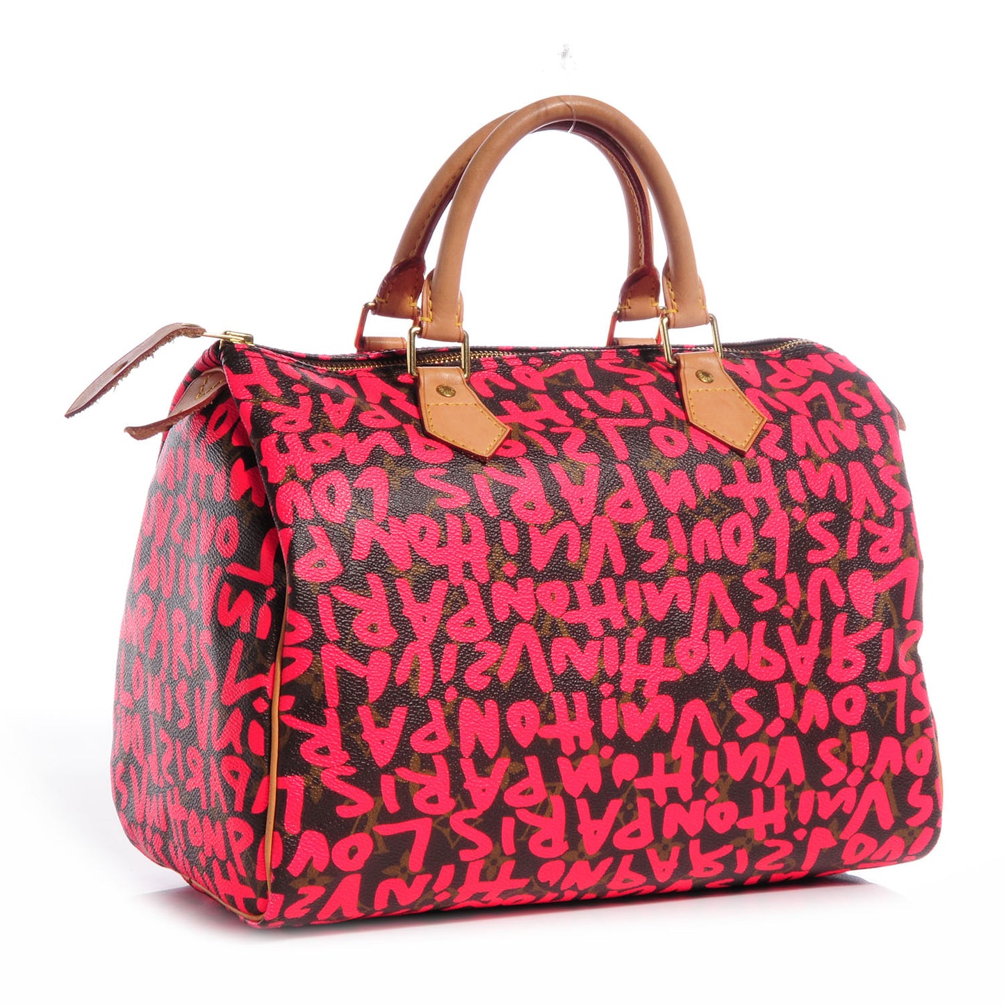 Monogram Graffiti Speedy 30 Fuchsia