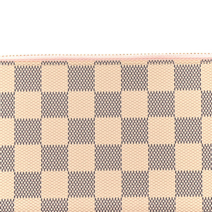 Louis Vuitton Damier Azur Zippy Wallet Rose Ballerine 7 of 8
