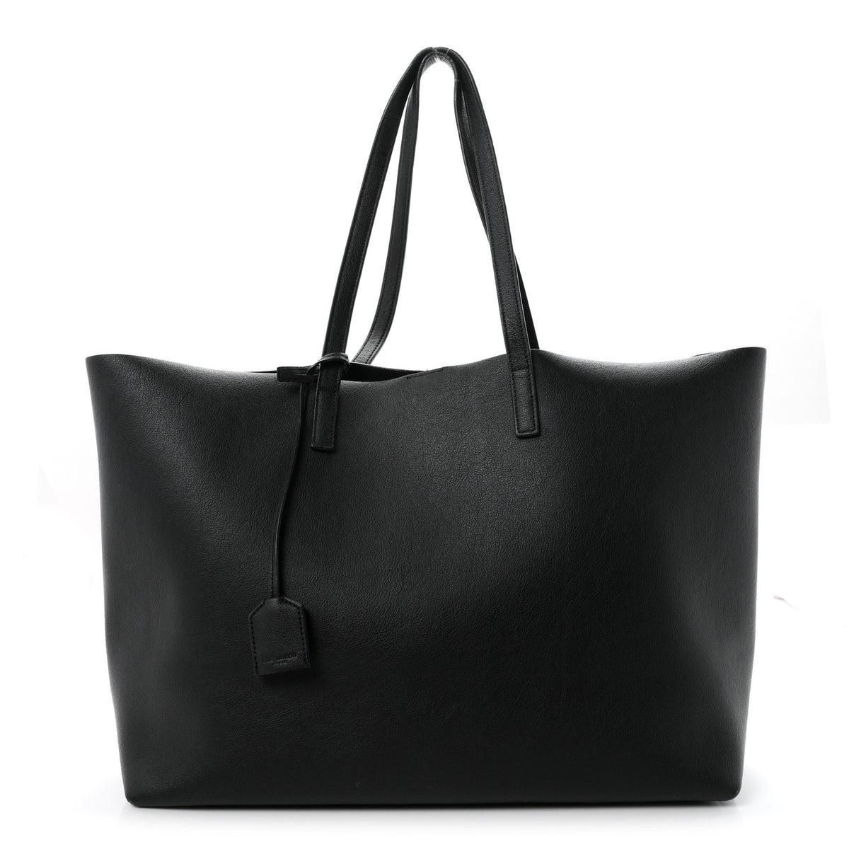 Calfskin Large Shopping Tote Black