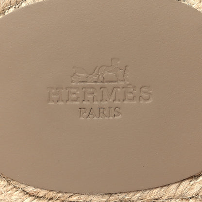 Hermes Suede Goatskin Mens Antigua Espadrille Sandals 41 Beige Sable 8 of 9