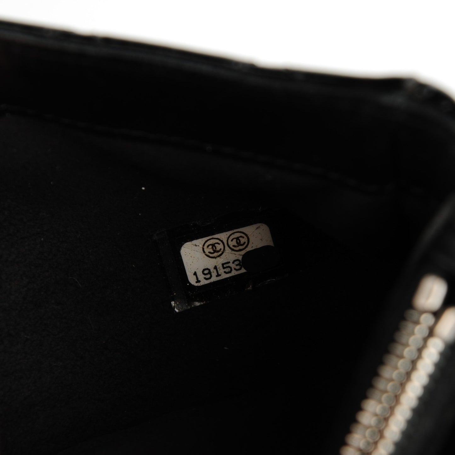Patent Quilted Mini Phone Holder Clutch Black