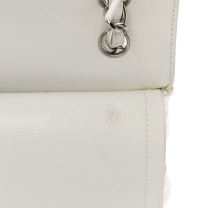 Chanel Caviar Quilted Jumbo Double Flap White 13 of 15