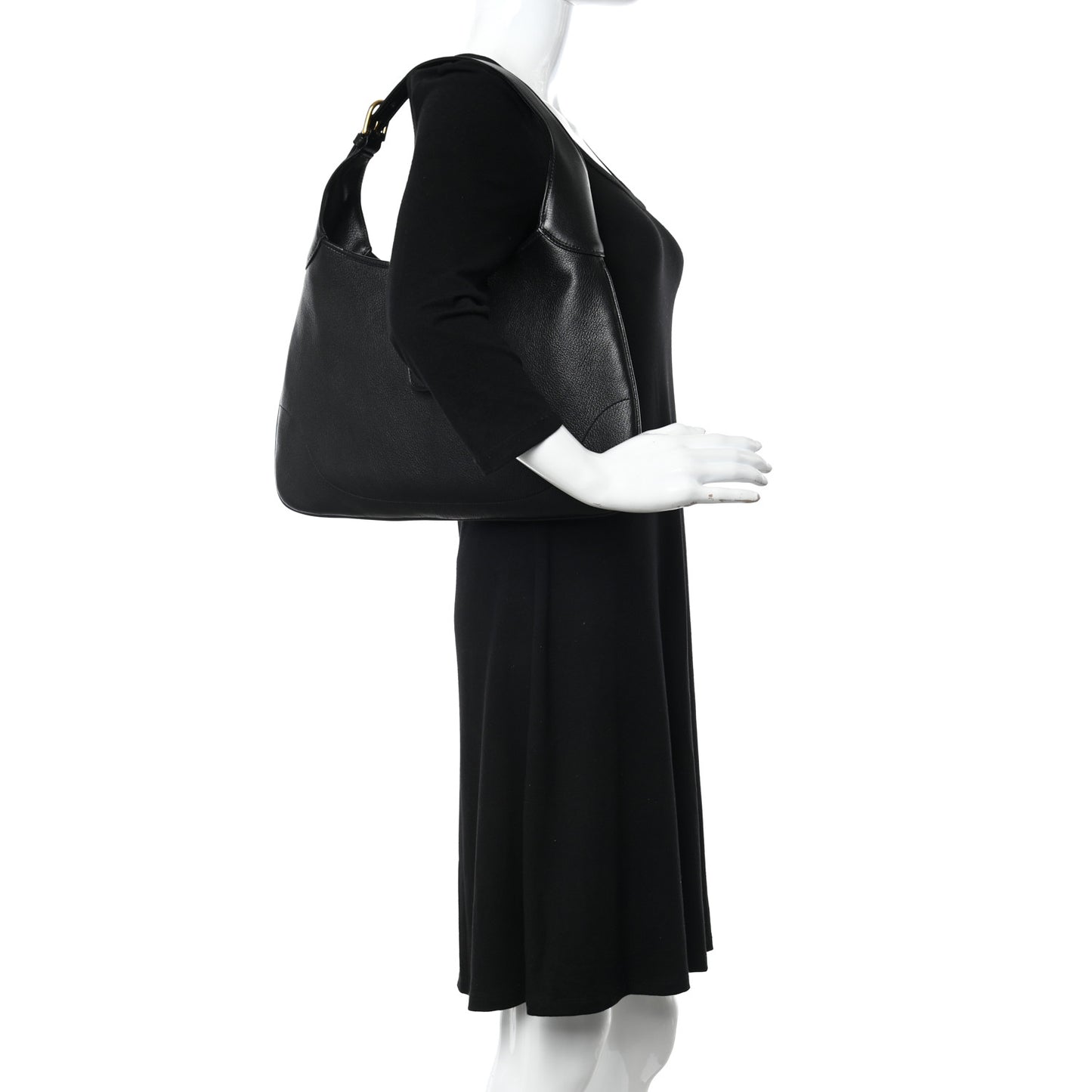 Goatskin Medium Aphrodite Shoulder Bag Black