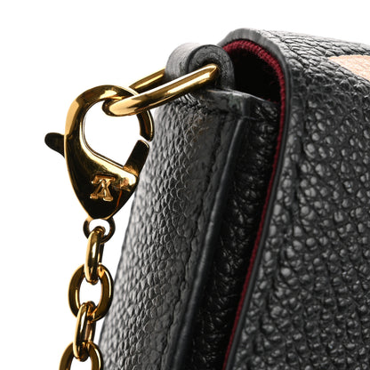 Louis Vuitton Empreinte Monogram Giant Felicie Pochette Black Beige 13 of 14