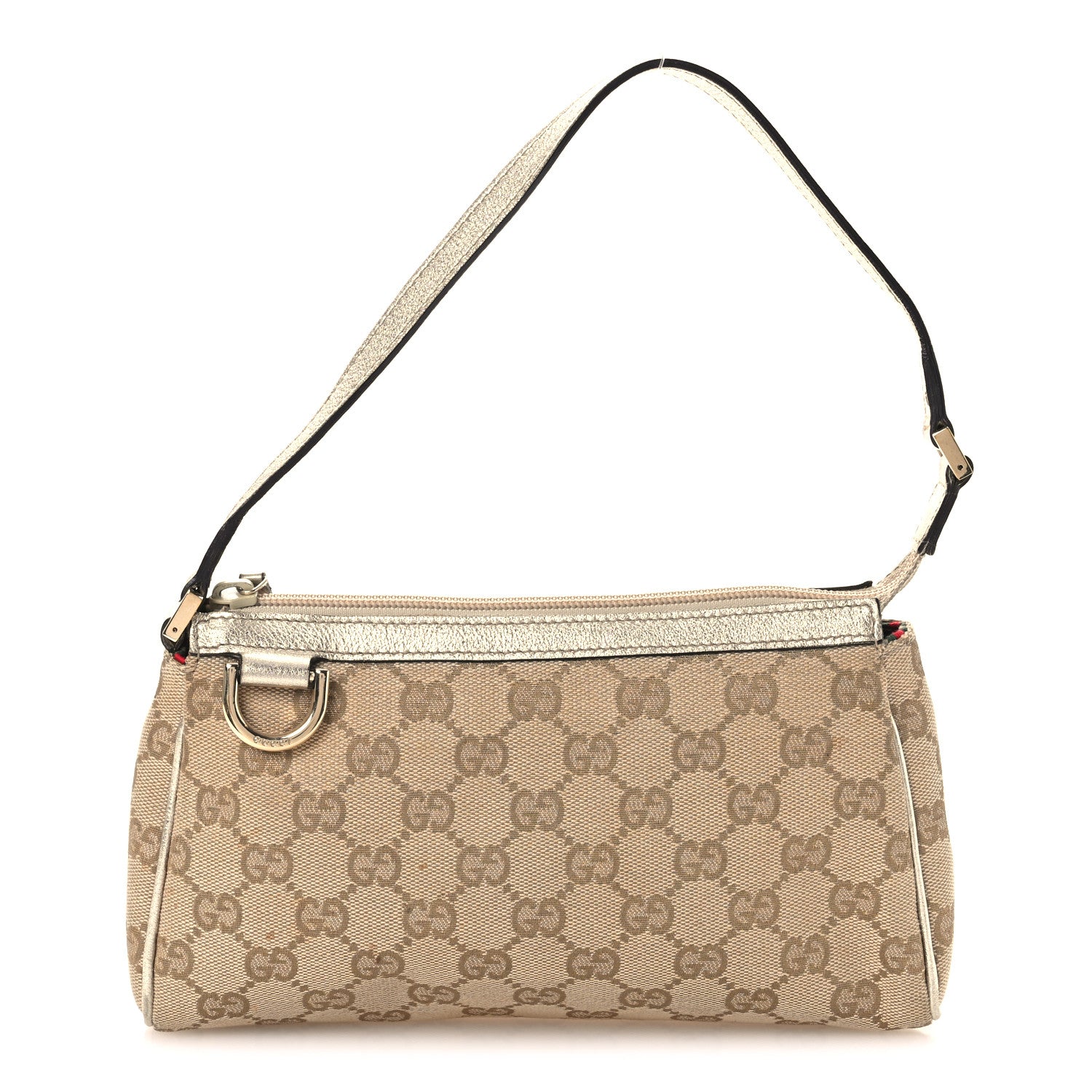 Gucci Monogram D Ring Cosmetic Case Metallic Bronze 1 of 14