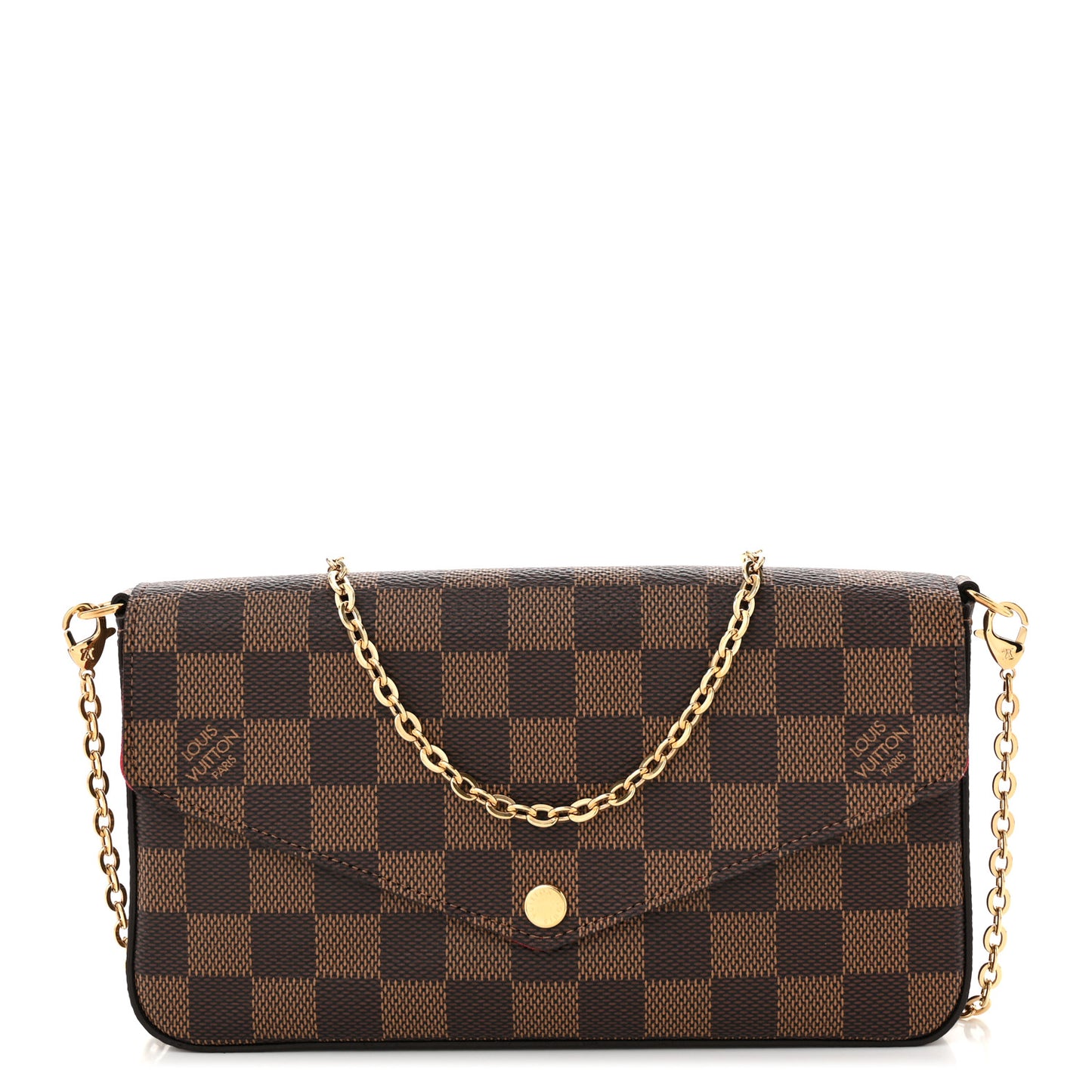 Damier Ebene Pochette Felicie Chain Wallet