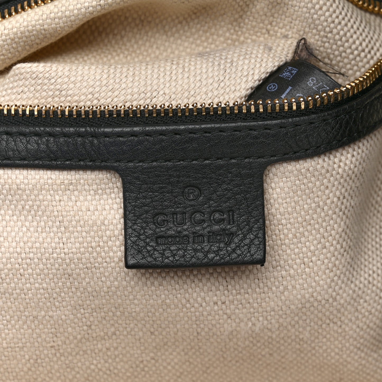 Pebbled Calfskin Large Soho Shoulder Bag Black