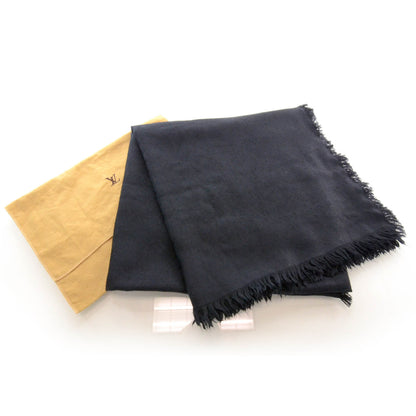 Louis Vuitton Silk Wool Monogram Shawl Black 3 of 5