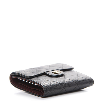 Chanel Caviar Quilted Compact Flap Wallet Black 3 of 10