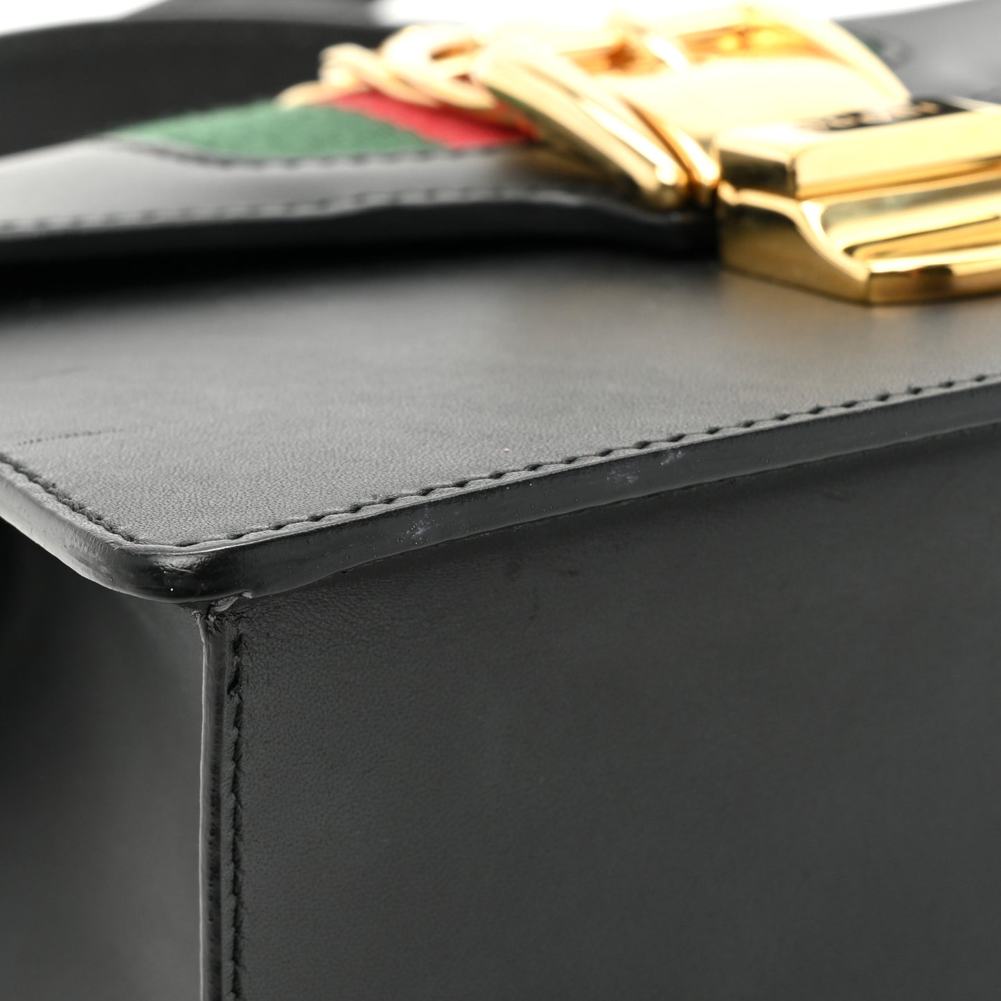 Calfskin Mini Sylvie Top Handle Bag Black