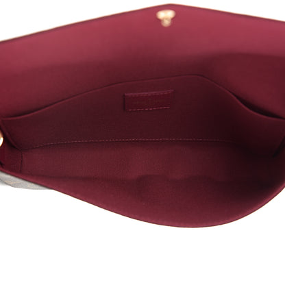 Louis Vuitton Monogram Pochette Felicie Chain Wallet Fuchsia 4 of 5