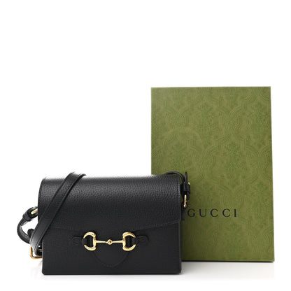 Gucci Calfskin Horsebit 1955 Shoulder Bag Black 11 of 11
