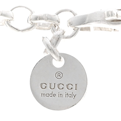 Gucci Sterling Silver Interlocking GG Pendant Beaded Necklace 4 of 4