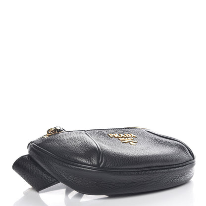 Prada Vitello Daino Small Belt Bag Black 4 of 10