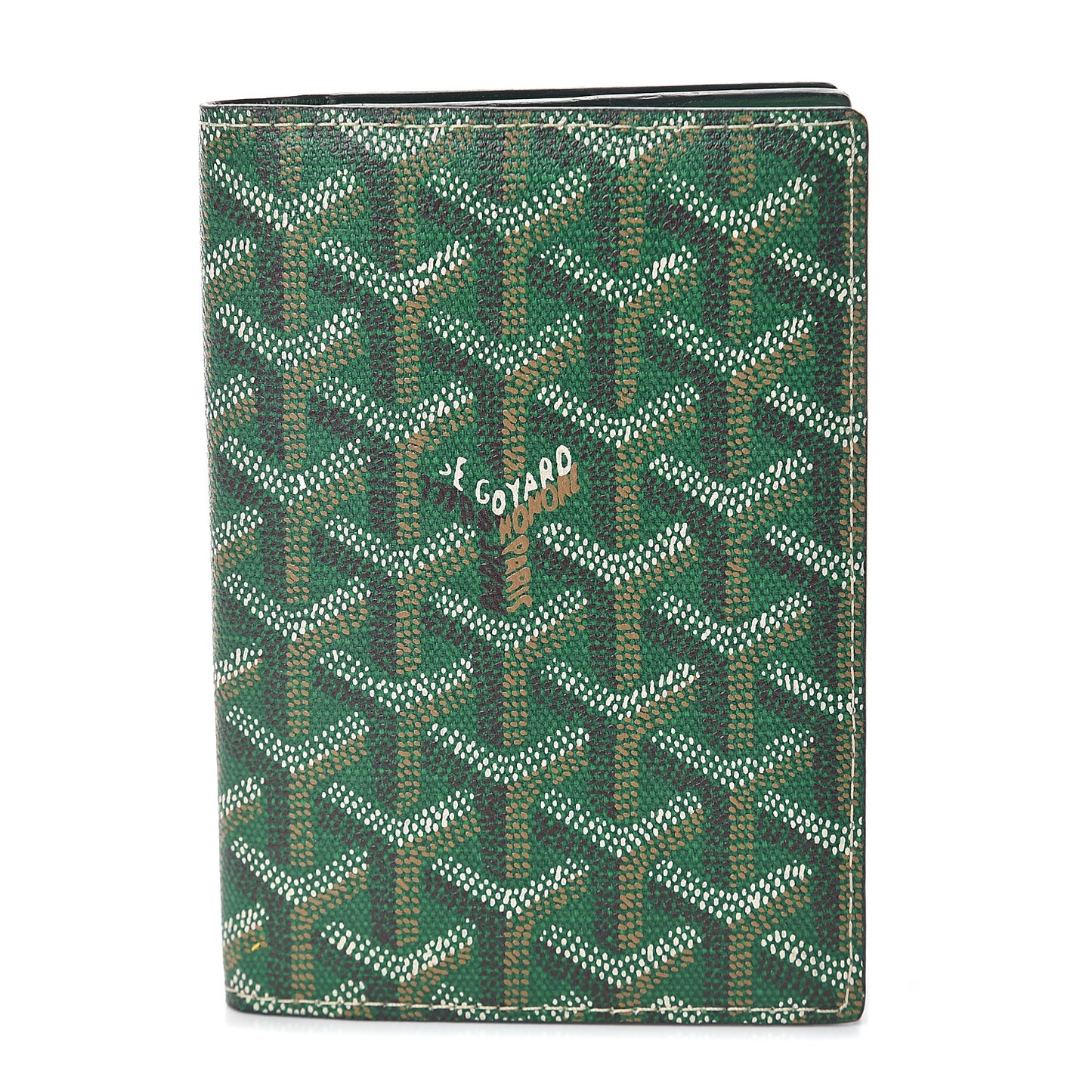 Goyardine Pocket Organizer Wallet Green