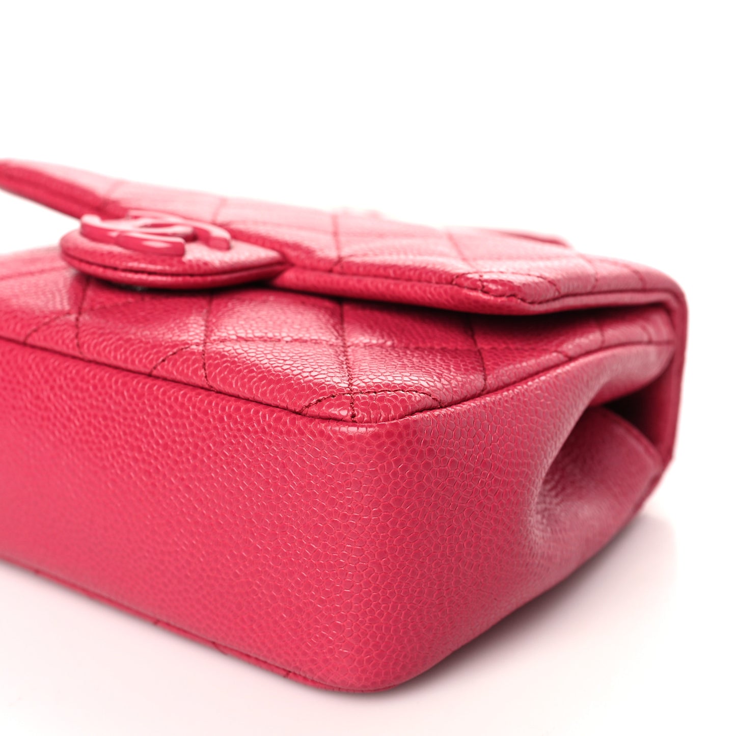 Caviar Quilted Mini Incognito Square Flap Dark Pink