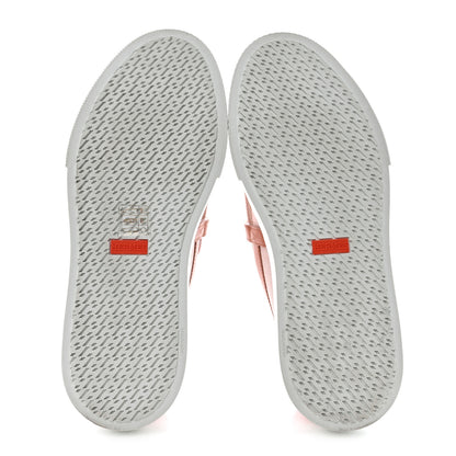 Hermes Toile De Coton Calfskin Womens Game Slip On Sneakers 39.5 Framboise Rose Bubinga 5 of 12