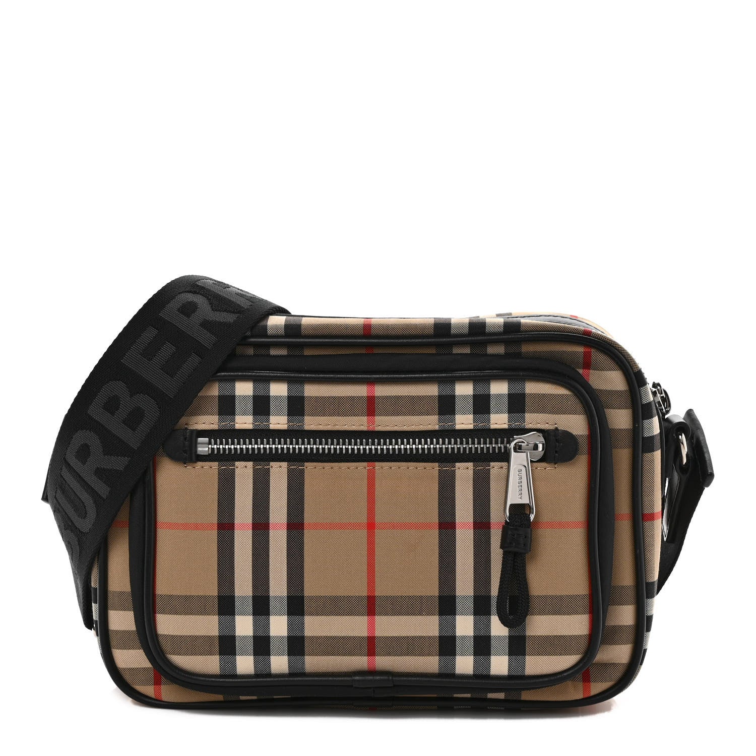 Burberry Vintage Check Calfskin Small Camera Bag Archive Beige 1 of 9