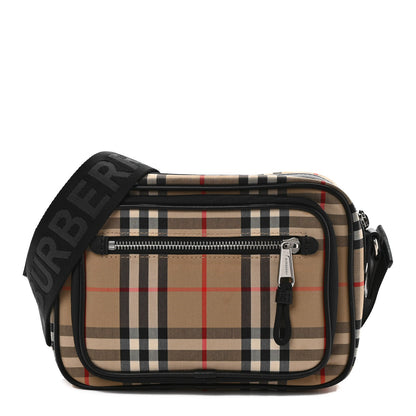 Burberry Vintage Check Calfskin Small Camera Bag Archive Beige 1 of 9