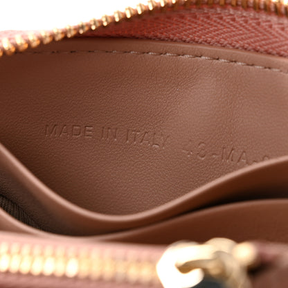 Christian Dior Lambskin Cannage Small Lady Dior Voyageur Coin Purse Rose Des Vents 7 of 8