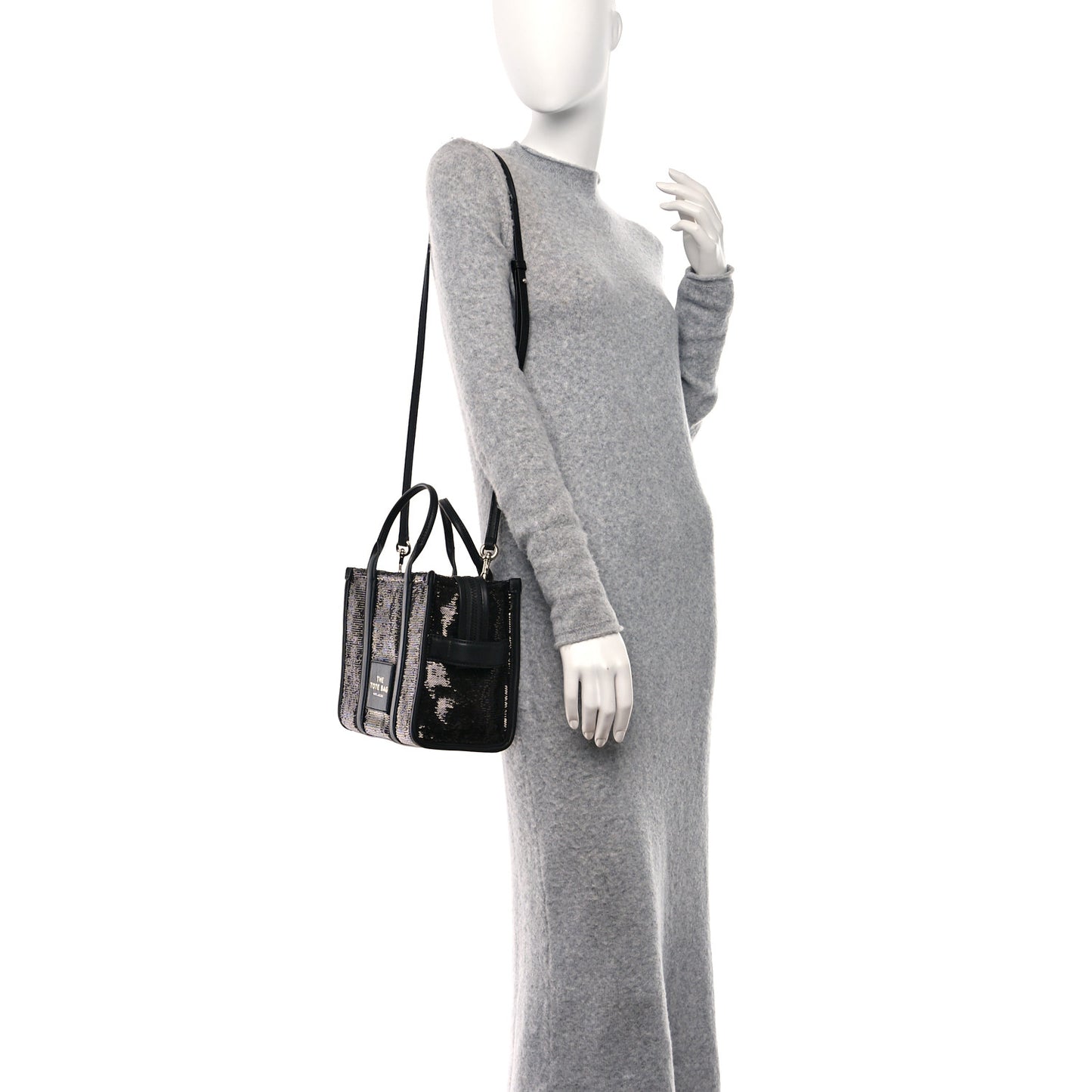 Sequin Small The Tote Bag Black