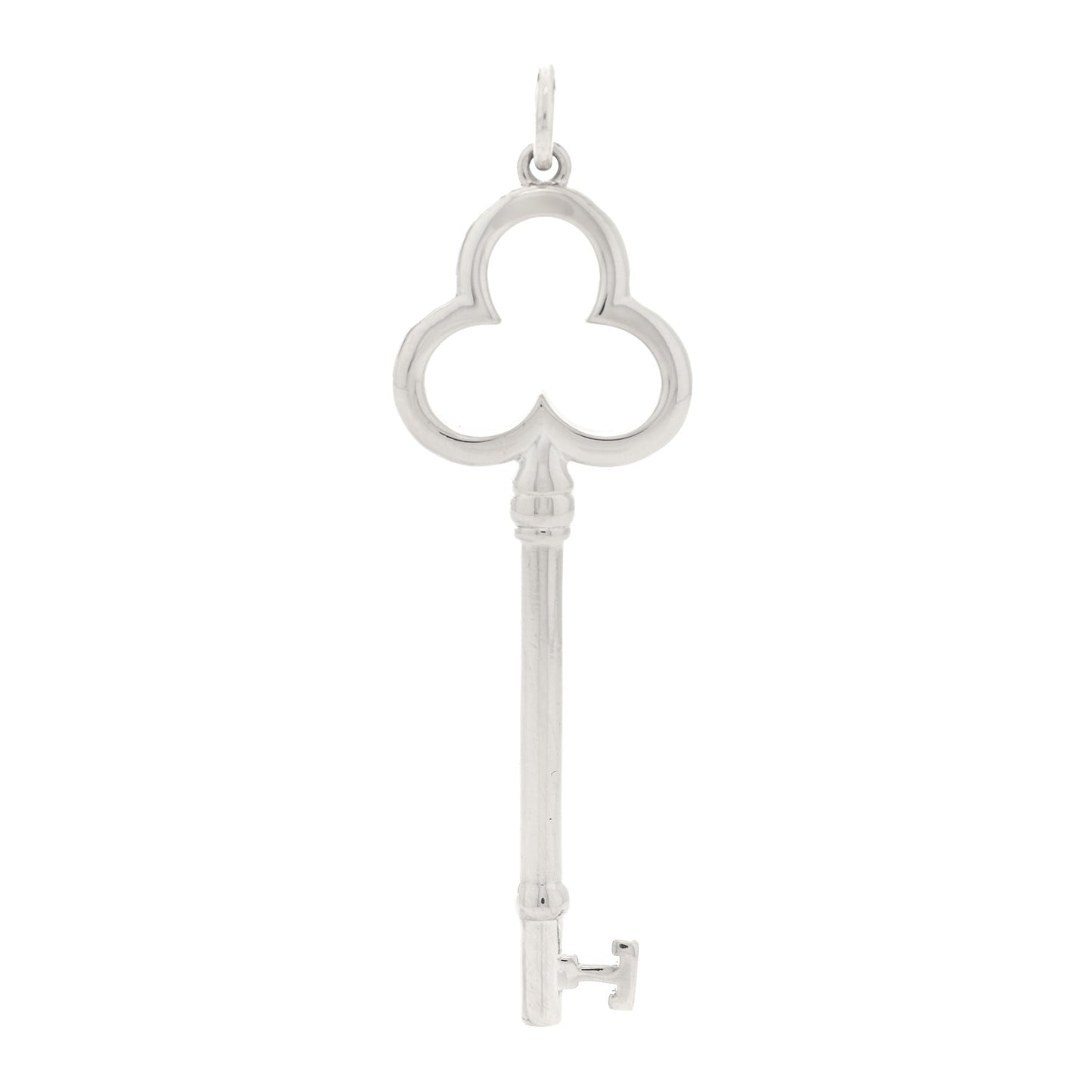 Sterling Silver Large Trefoil Key Pendant