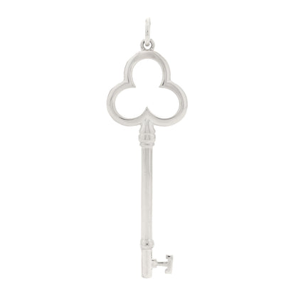 Tiffany Sterling Silver Large Trefoil Key Pendant 1 of 3