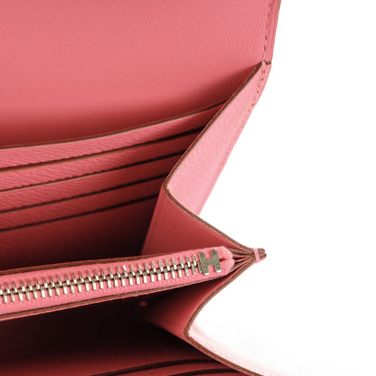 Hermes Epsom Constance Long Wallet Rose Confetti 10 of 10