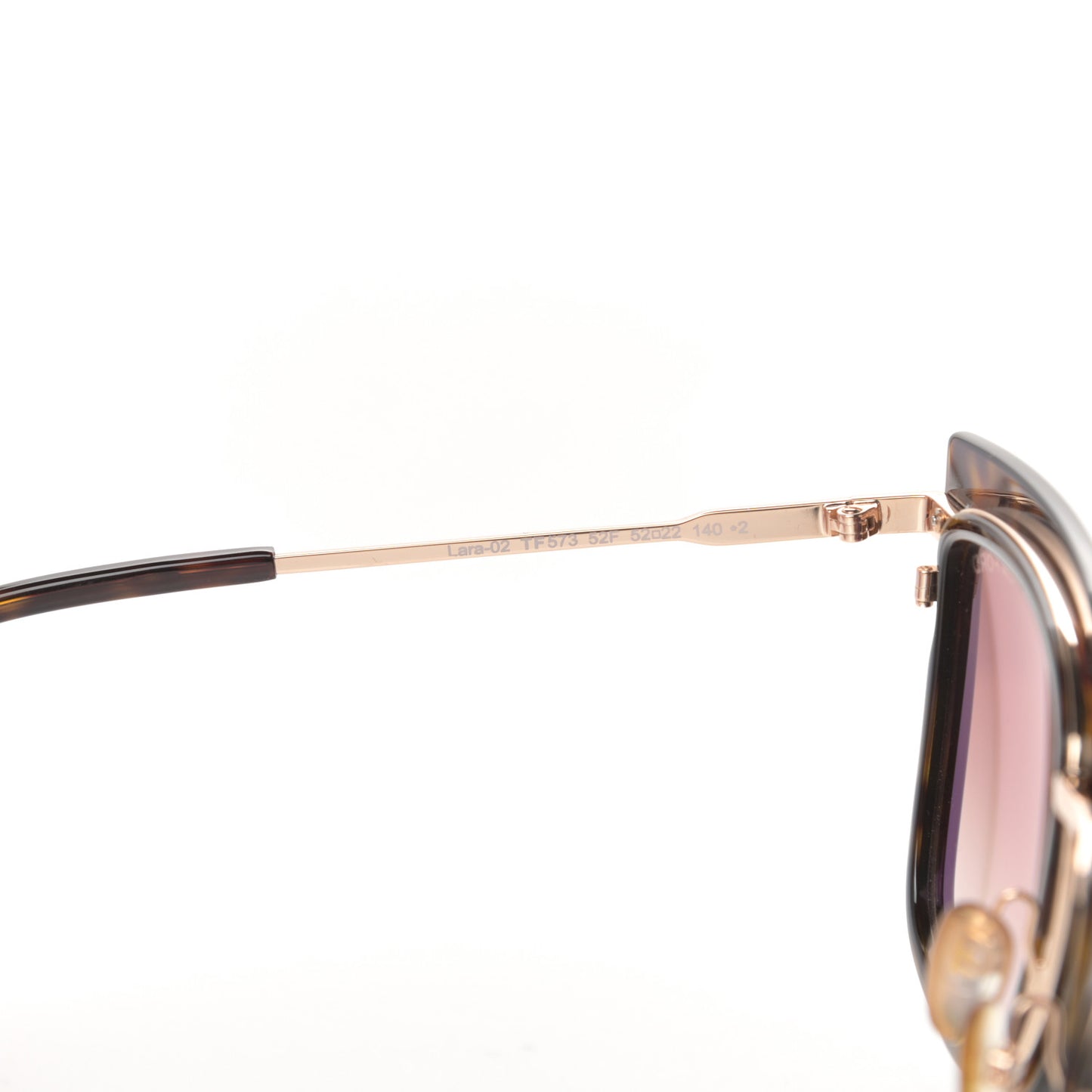 Acetate Lara Sunglasses TF573 Black