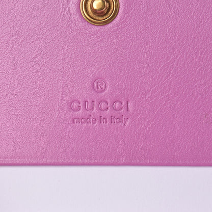 Gucci Calfskin Matelasse GG Marmont Card Case Candy Mousse 6 of 10