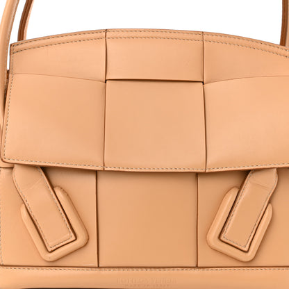 Bottega Veneta French Calfskin Maxi Intrecciato Small Arco Tapioca 8 of 10