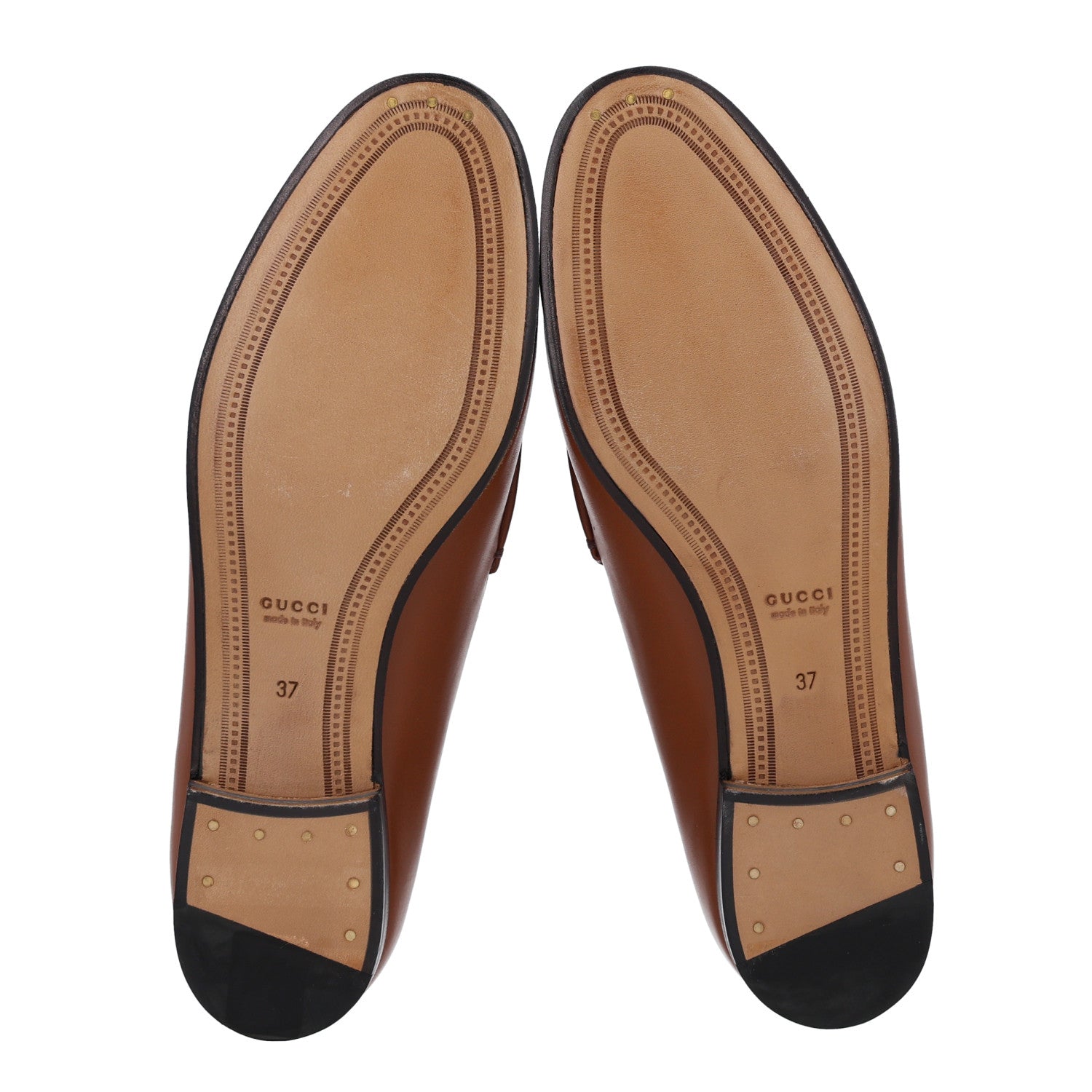 Gucci Calfskin Womens Jordaan Loafers 37 Sweet Chestnut 7 of 11
