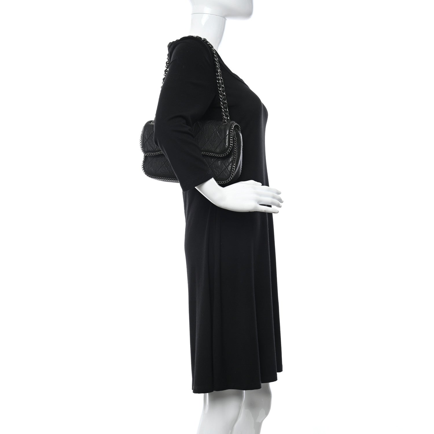 Chanel Distressed Lambskin Medium Leo Lion Flap Black 2 of 10
