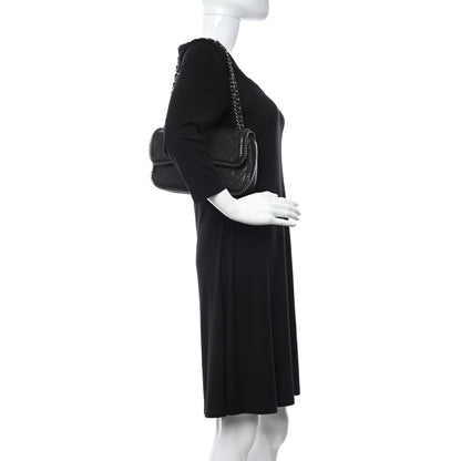 Chanel Distressed Lambskin Medium Leo Lion Flap Black 2 of 10