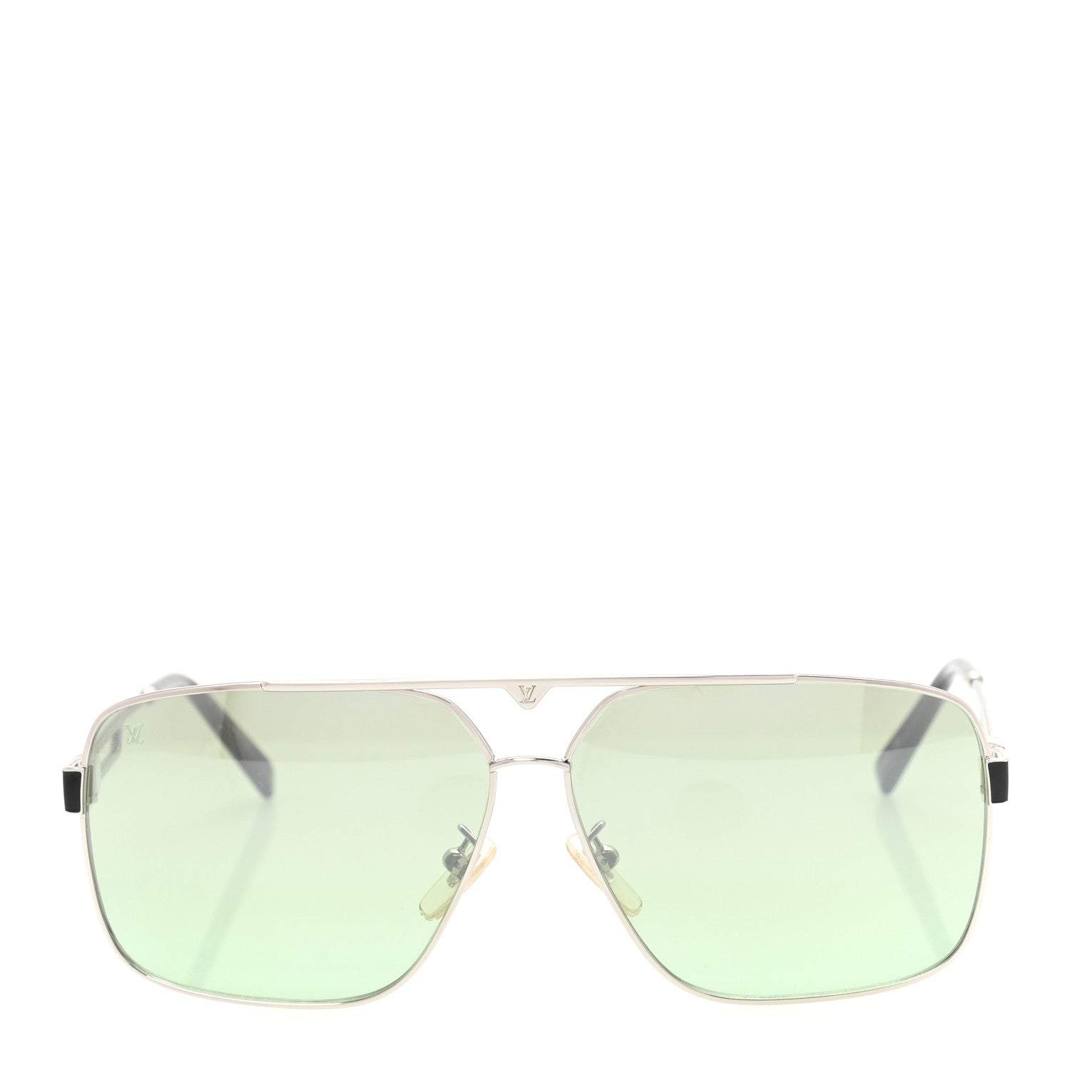 Louis Vuitton Metal Aviator Sunglasses Z1092E Green 2 of 8