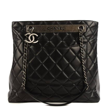 Chanel Lambskin Quilted Trendy CC Shopping Tote Black 1 of 7