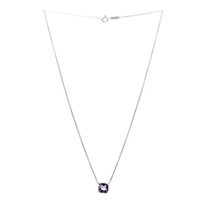 Tiffany Sterling Silver Amethyst Sparklers Pendant Necklace 3 of 8