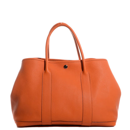 Hermes Veau Negonda Garden Party Tote MM 36 Orange 1 of 14