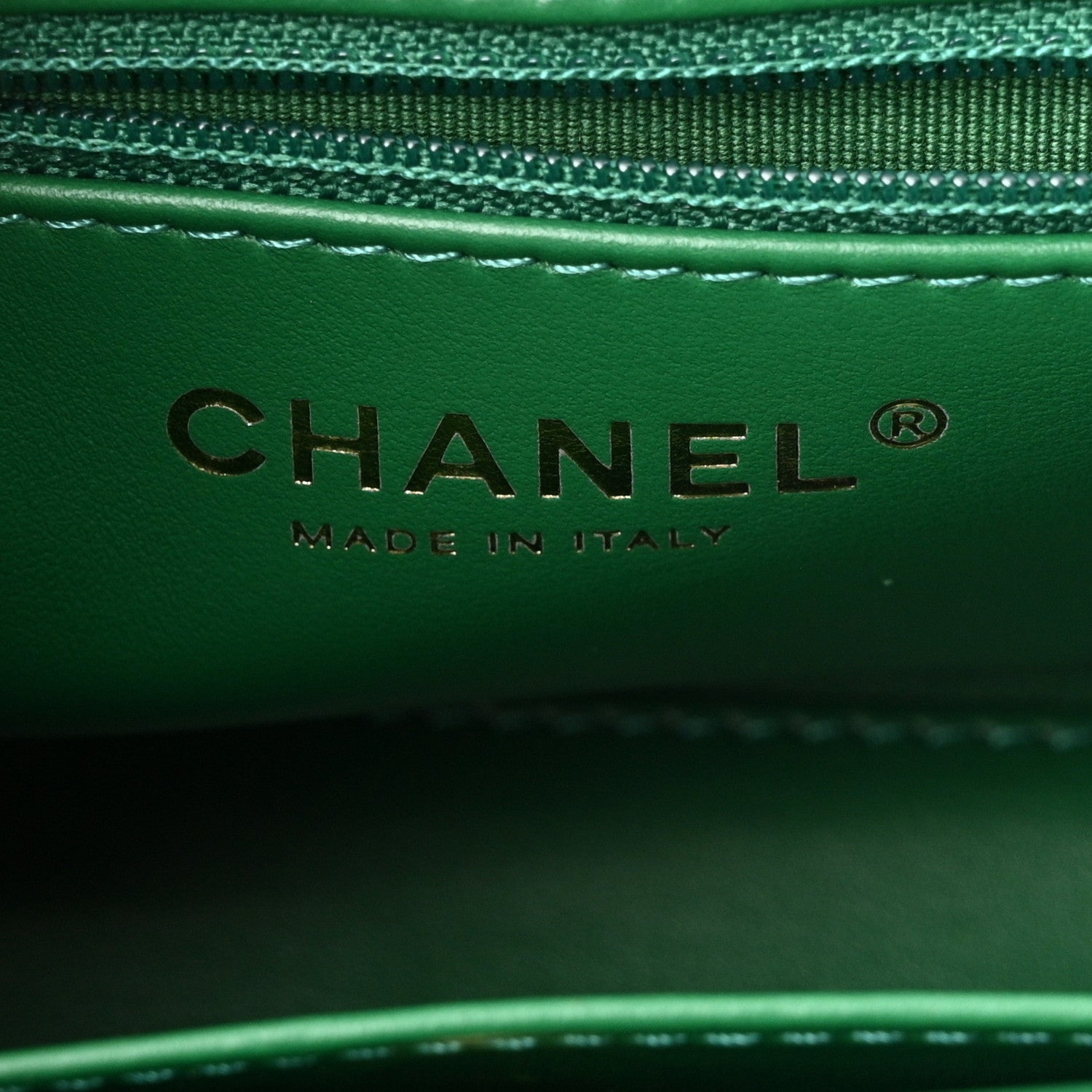 Chanel Shiny Aged Calfskin Quilted Nano Kelly Shopper Green 6 of 10