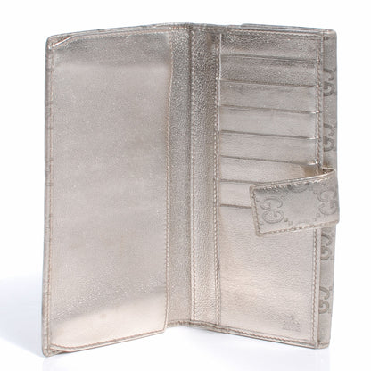 Gucci Guccissima Indy Continental Wallet Silver 5 of 7