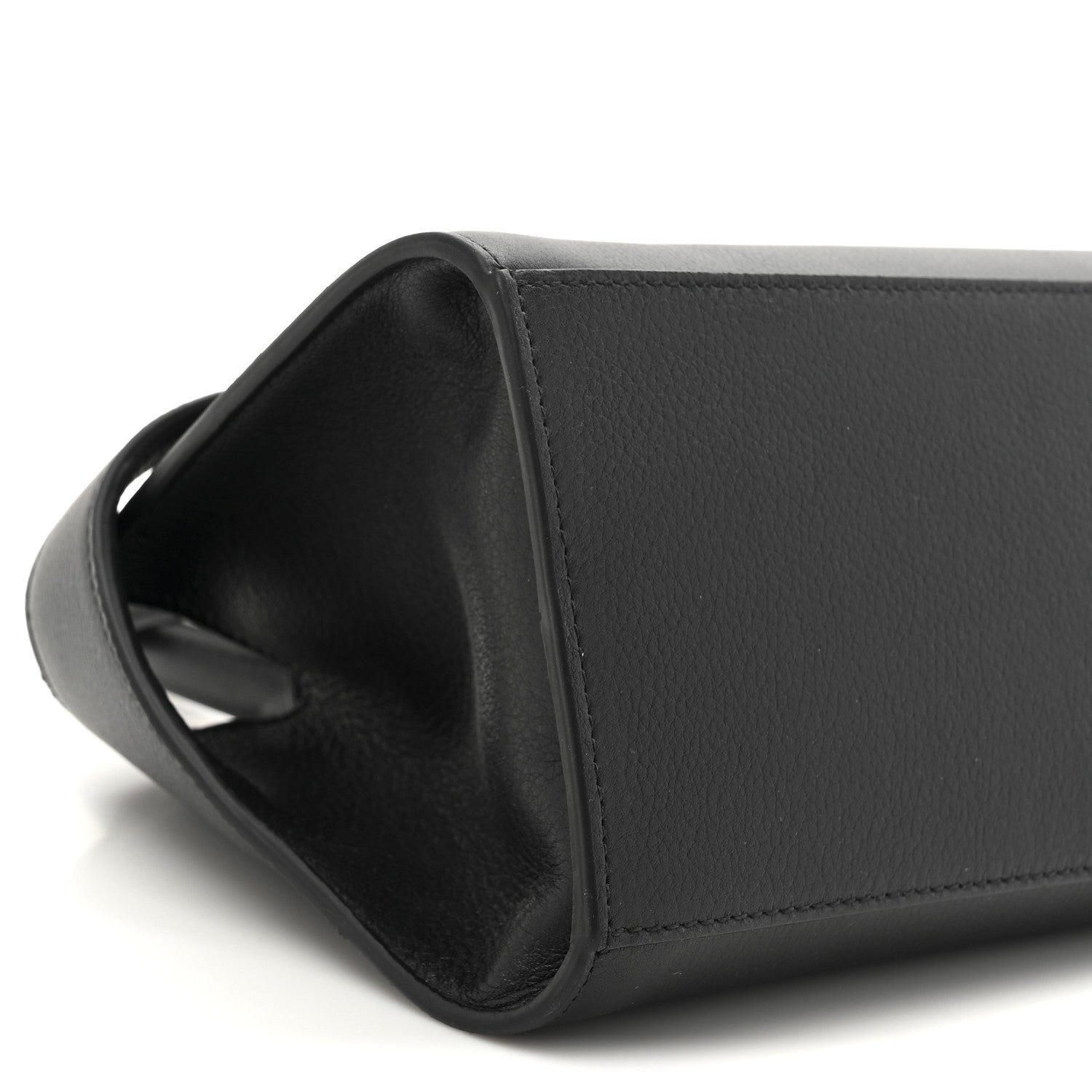 Salvatore Ferragamo Calfskin Mini Hug Bag Black 9 of 10