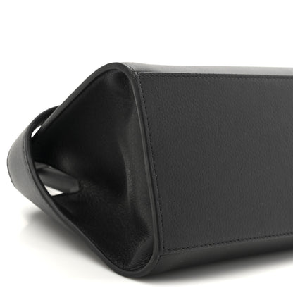 Salvatore Ferragamo Calfskin Mini Hug Bag Black 9 of 10