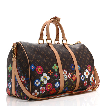 Louis Vuitton LV X TM Monogram Flowers Keepall Bandouliere 45 2 of 8