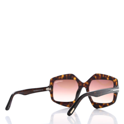 Tom Ford Tate-02 Irregular Square Sunglasses TF789 Dark Havana 4 of 8