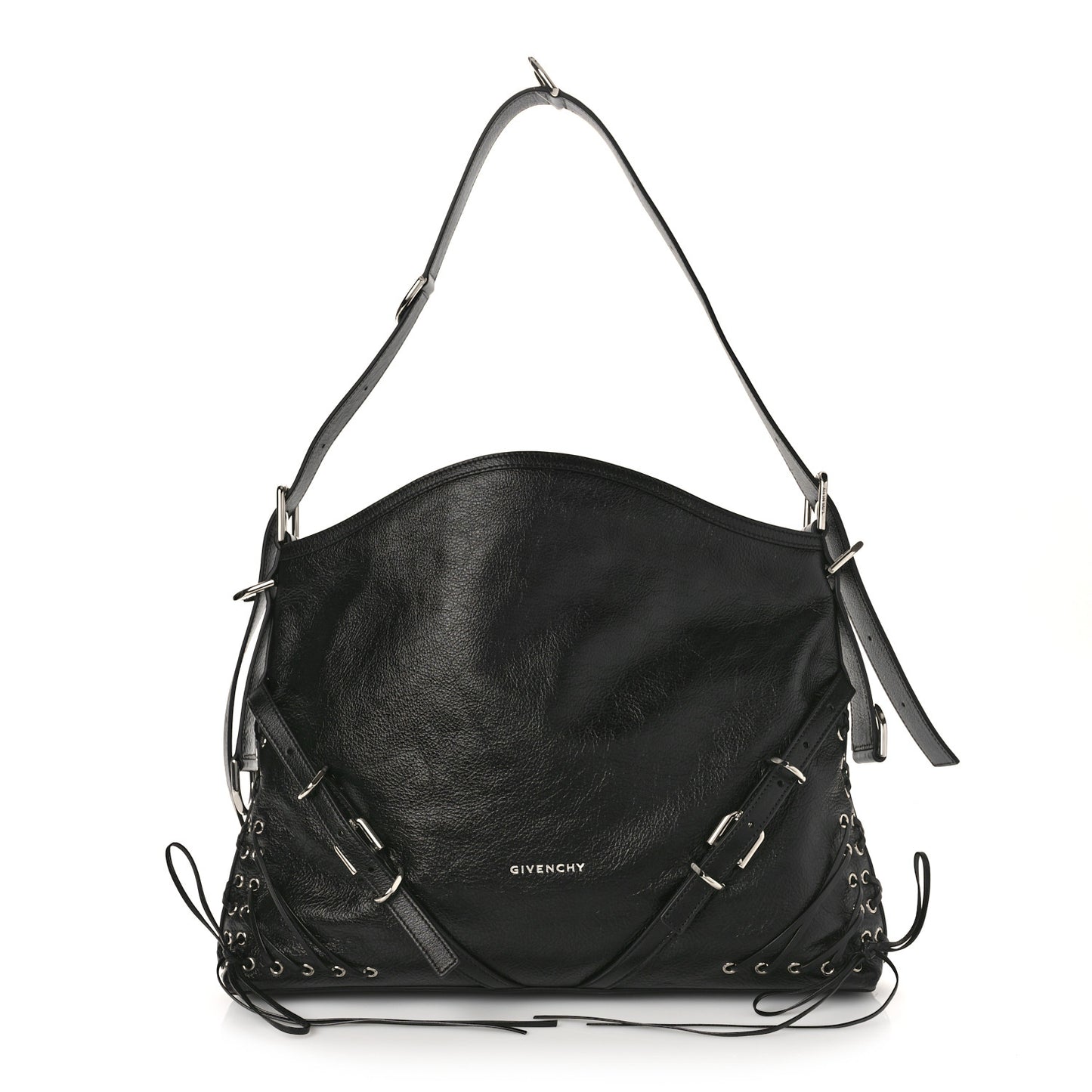 Calfskin Medium Voyou Bag Black