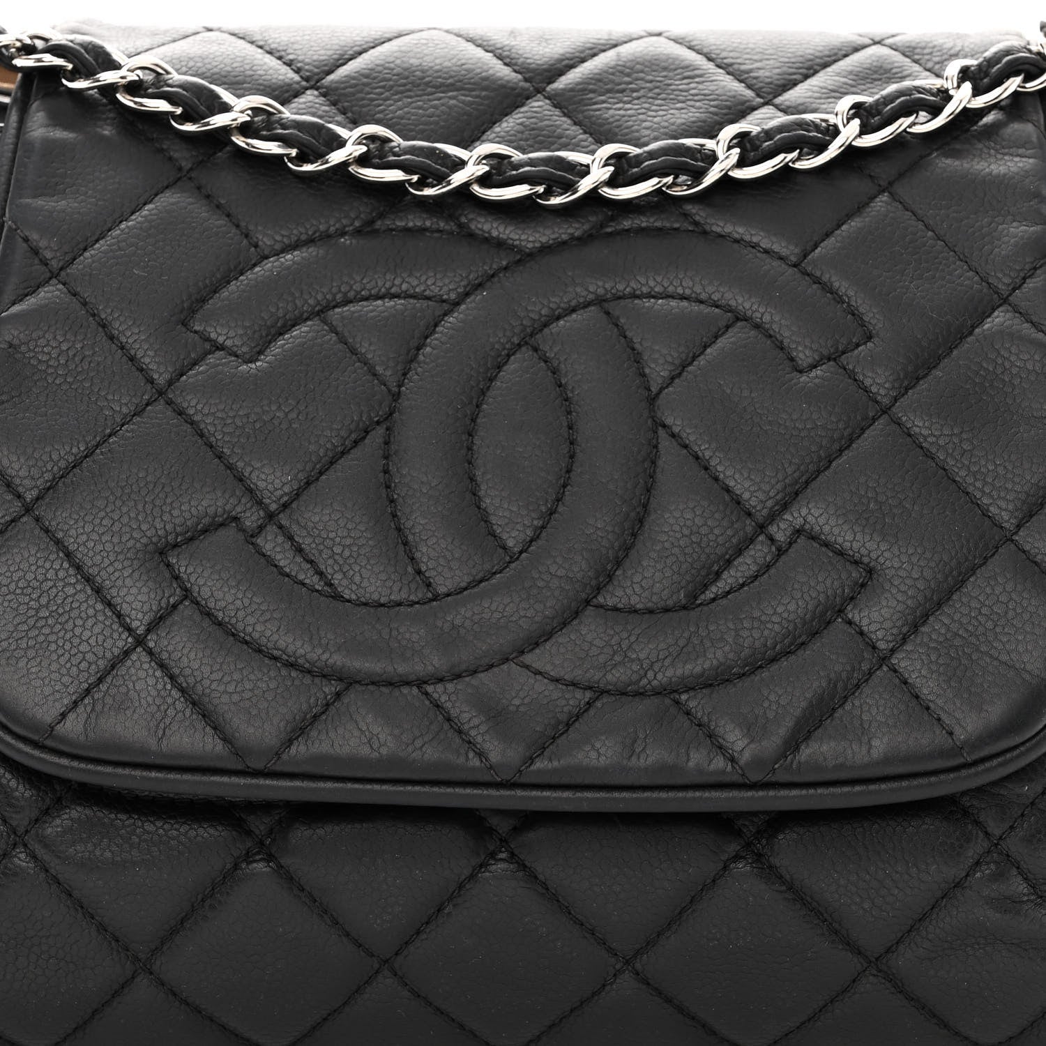 Chanel Caviar Quilted Timeless Accordion Flap Black 10 of 12