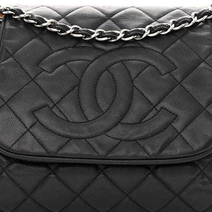 Chanel Caviar Quilted Timeless Accordion Flap Black 10 of 12