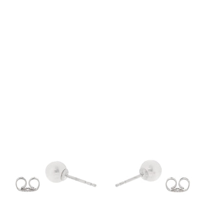 Mikimoto 18K White Gold Akoya Cultured Pearl 6-6.5mm Stud Earrings 3 of 5