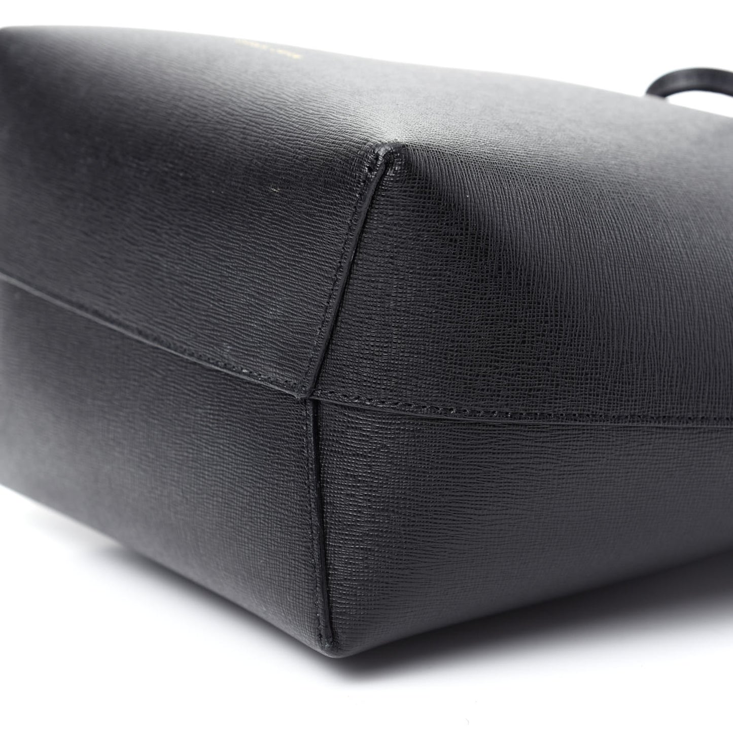 Saffiano Mini Bucket Bag Black Flamma