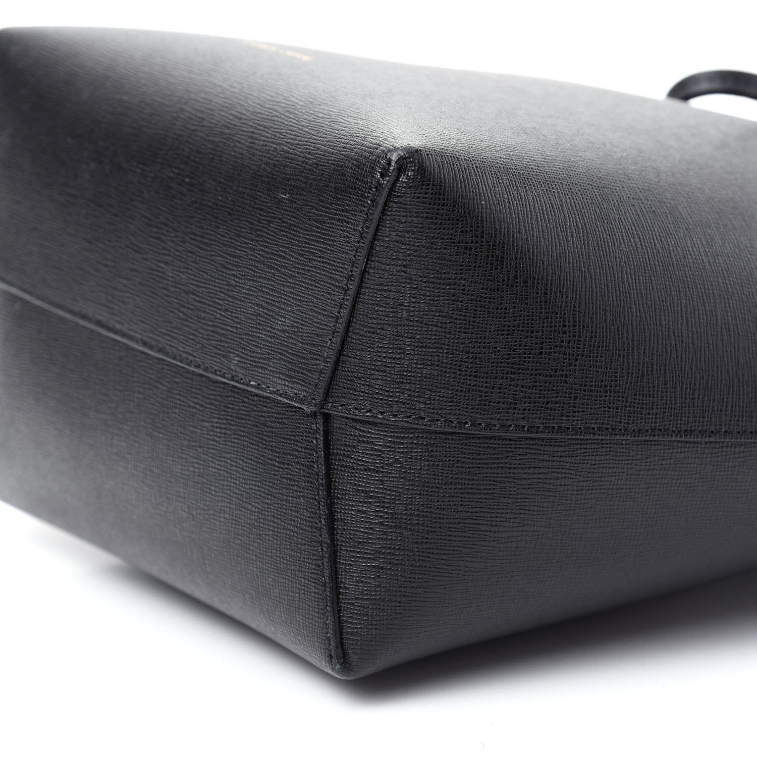 Mansur Gavriel Saffiano Mini Bucket Bag Black Flamma 7 of 10